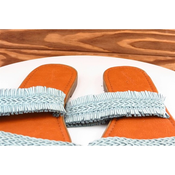 Universal Thread Sz 8.5‎ M Blue Slide Synthetic Women Sandals 17730 - Picture 3 of 7